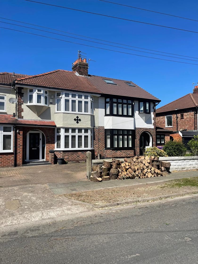 Front-garden tree removed in Liverpool &mdash; after The Tree Fellas LPL tree surgery